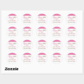 Sugar & Spice typografie baby shower feest sticker (Vel)