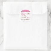 Sugar & Spice typografie baby shower feest sticker (Tas)