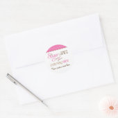 Sugar & Spice typografie baby shower feest sticker (Envelop)