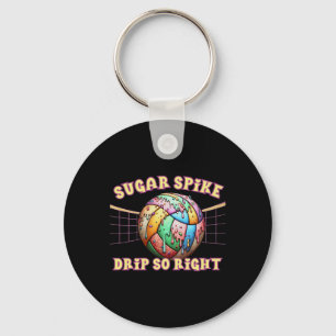 Sugar Spike Drip Zo Rechts Volleybal Ice Cream Dri Sleutelhanger