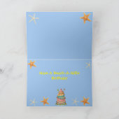 Sugar Starfish on the Beach - gevouwen Kaart (Binnen)