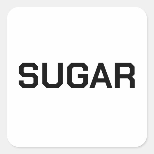Sugar Sticker Label te koop (Voorkant)