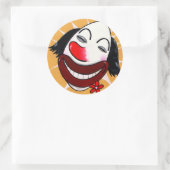 Sugar Weasel de Clown Cartoon Head Ronde Sticker (Tas)