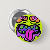 Sugar Zombie Pop Art Pin Ronde Button 5,7 Cm (Voorkant /achterkant)