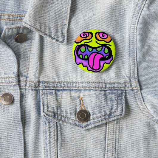 Sugar Zombie Pop Art Pin Ronde Button 5,7 Cm (In situ)