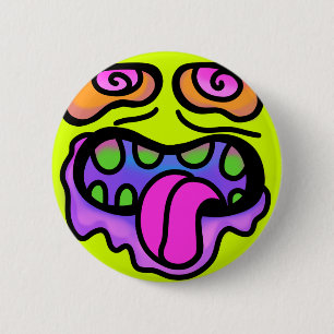 Sugar Zombie Pop Art Pin Ronde Button 5,7 Cm