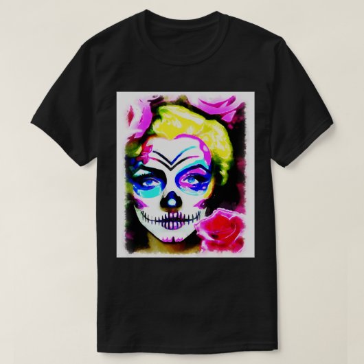 Sugarblond met rozen t-shirt (Design voorkant)