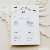 SUGARBOO Baby shower Wat is er op uw telefoon spel Kaart