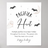 SUGARBOO Fopspeen Hunt Baby shower Spel Teken Poster (Voorkant)