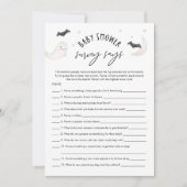 SUGARBOO Halloween Baby Shower Enquête Zegt Spel Kaart (Voorkant)