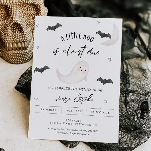 SUGARBOO Halloween Baby shower Invitation Kaart