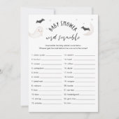 SUGARBOO Halloween Baby Word Scramble Game Kaart (Voorkant)