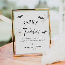 SUGARBOO Halloween Family Traditions Baby Sign Poster
