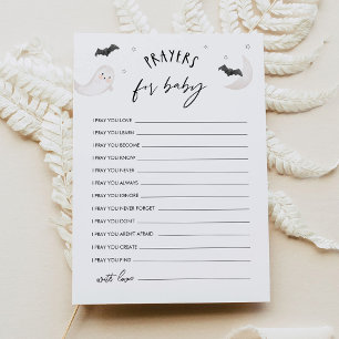 SUGARBOO Halloween Gebed voor Baby Advies Kaart