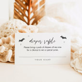 SUGARBOO Halloween Luier Raffle Ticket Card