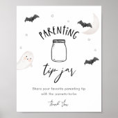 SUGARBOO Halloween Ouderschap Tip Jar Sign Poster (Voorkant)