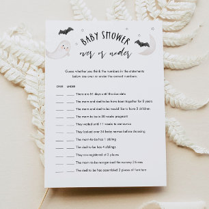 SUGARBOO Halloween Over of Onder Baby shower Spel Kaart