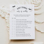 SUGARBOO Halloween Over of Onder Baby shower Spel Kaart