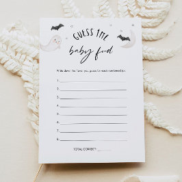 SUGARBOO Halloween Raad de Baby Food Game Kaart