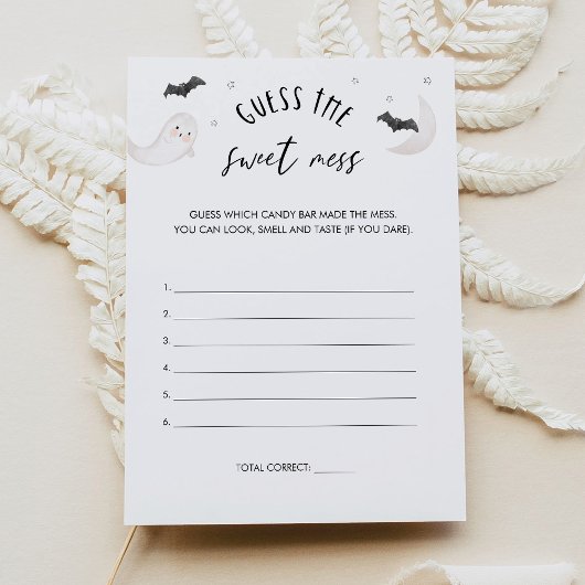 SUGARBOO Halloween Raad de Sweet Mess Game Kaart