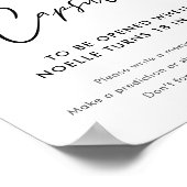 SUGARBOO Halloween Time Capsule Baby shower teken Poster (Hoek)