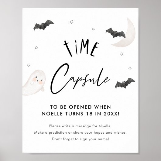SUGARBOO Halloween Time Capsule Baby shower teken Poster (Voorkant)