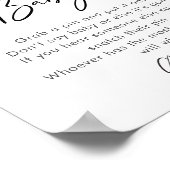 SUGARBOO Halloween Zeg niet Baby Game Sign Poster (Hoek)