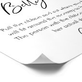 SUGARBOO Hoe groot is haar buik Baby shower spel Poster (Hoek)