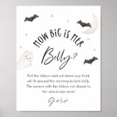 SUGARBOO Hoe groot is haar buik Baby shower spel Poster (Voorkant)