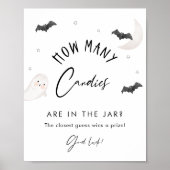 SUGARBOO Hoeveel Snoepjes in Jar Baby shower spel Poster (Voorkant)