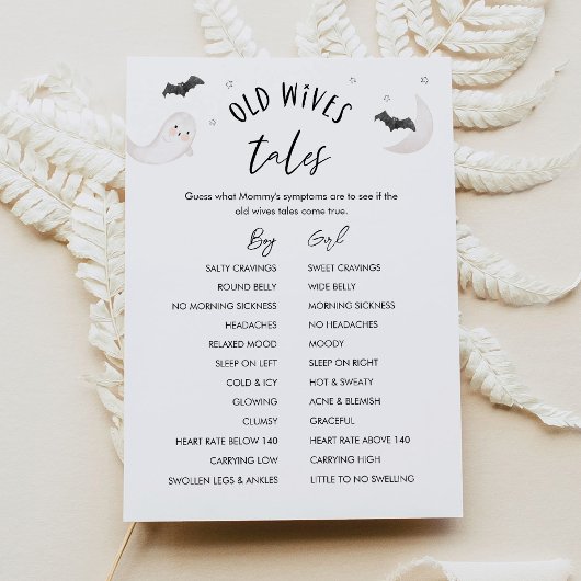 SUGARBOO Oude vrouwen Tales Baby shower Game Kaart