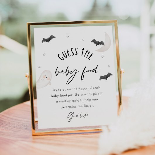 SUGARBOO Raad de Baby Food Game Sign Poster