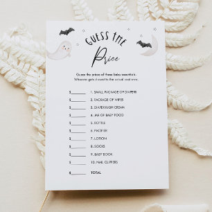 SUGARBOO Raad de prijs Baby shower Game Kaart