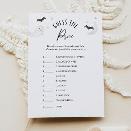 SUGARBOO Raad de prijs Baby shower Game Kaart