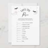 SUGARBOO Raad de prijs Baby shower Game Kaart (Voorkant)