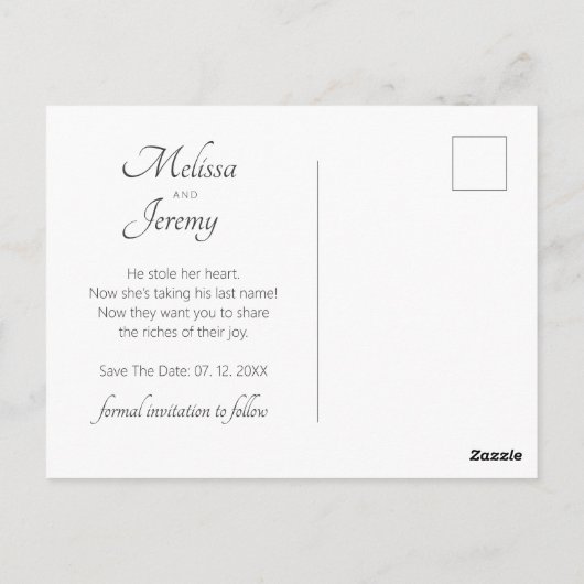 Sugarbush Protea Tropical Bewaar de datum Briefkaart (Achterkant)