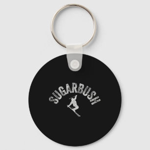 Sugarbush Ski Vintage Vermont Skien Cool Skier Wi Sleutelhanger