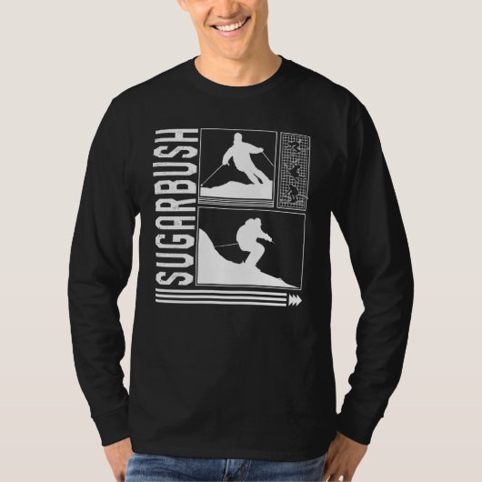 Sugarbush Skiing Skier Winter Snowboard Snowboarde T-shirt (Voorkant)