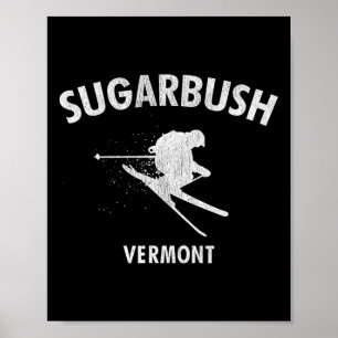 Sugarbush Skiing T-shirt Vermont Ski Poster