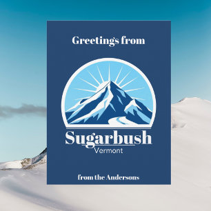 Sugarbush Vermont berg skigebied Ansichtkaart Briefkaart