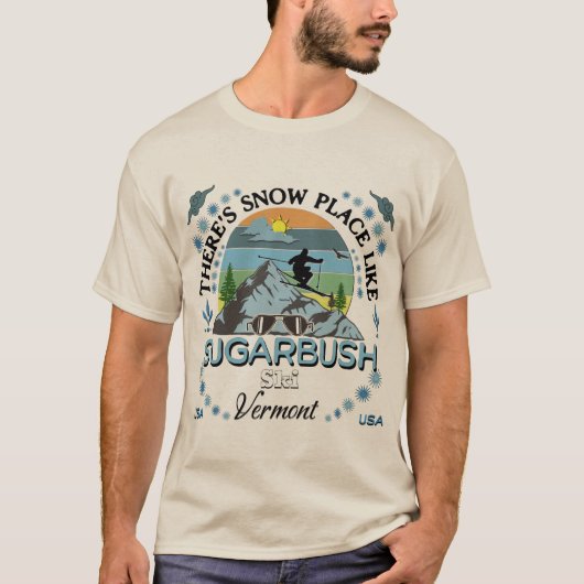 Sugarbush Vermont Ski T-shirt (Voorkant)
