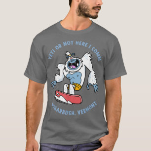 Sugarbush, Vermont Yeti-snowboardvakantie voor kin T-shirt