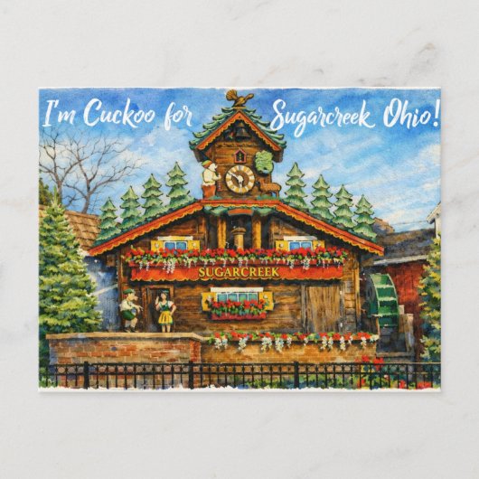 Sugarcreek Ohio ansichtkaart Briefkaart (Voorkant)