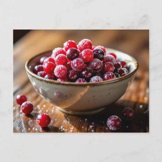Sugared Cranberries Recipe Card Briefkaart (Voorkant)