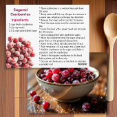 Sugared Cranberries Recipe Card Briefkaart