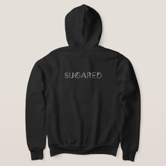 SUGARED dameshoodie (m/v tagline) Hoodie (Laag Achter)