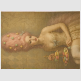 Sugared Silence – Pastel Macaron Rococo Fantasy Tissuepapier