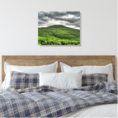 Sugarloaf berg in Wales Canvas Print (Insitu (Slaapkamer))