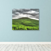 Sugarloaf berg in Wales Canvas Print (Insitu (Houten vloer))