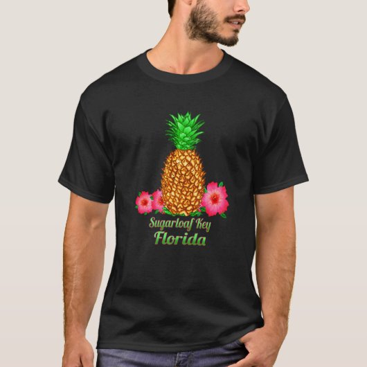 Sugarloaf Key Florida Ananas Bloem T-shirt (Voorkant)